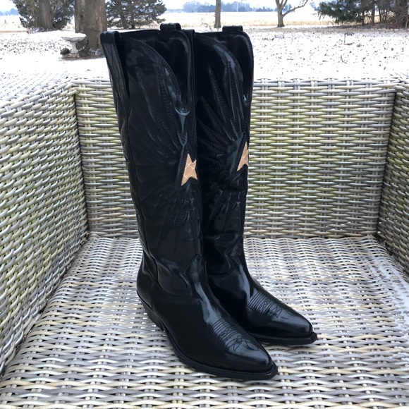 Golden Goose Wish Star Patent Leather 38 7.5 Rare - Picture 4 of 16